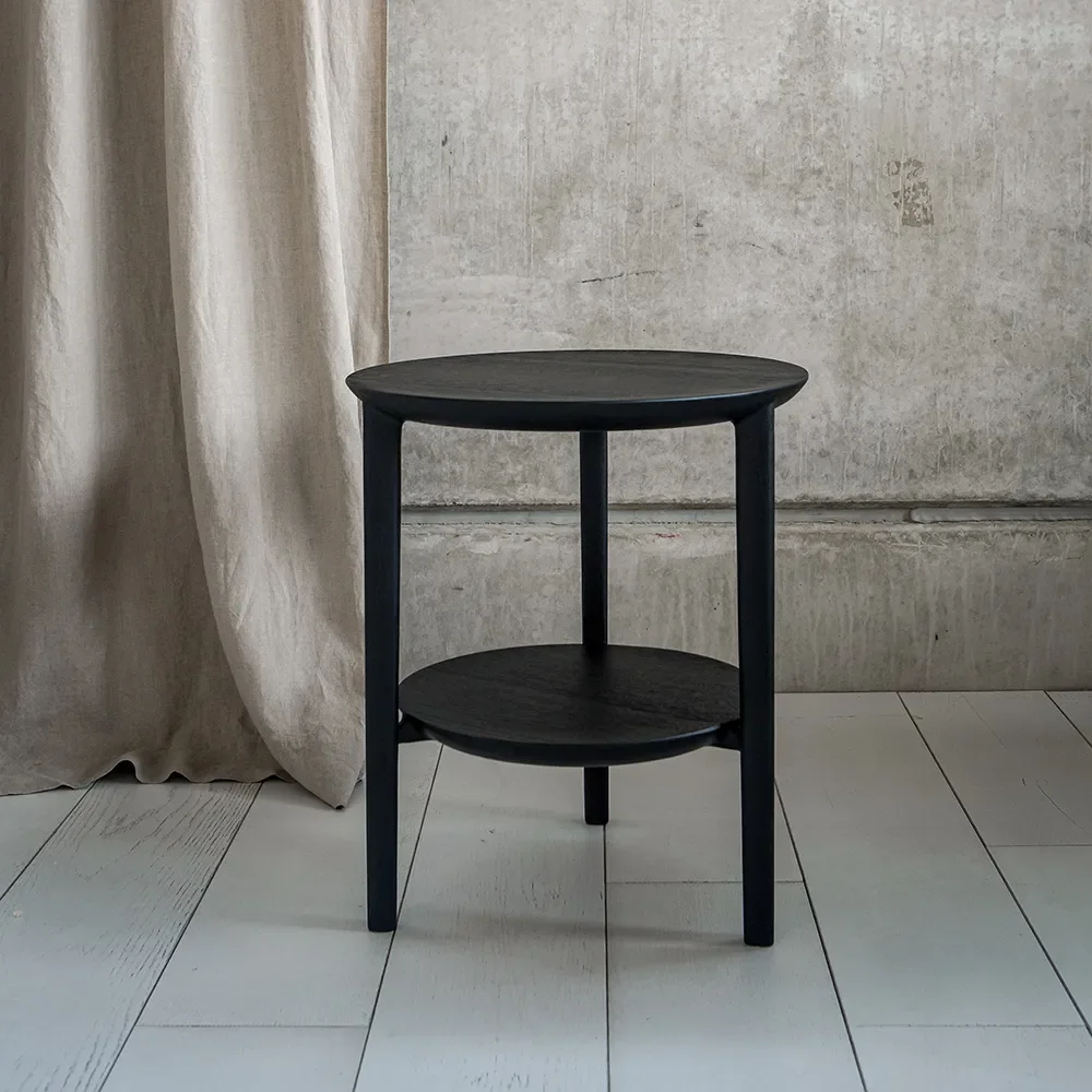 Bok Side table Black oak