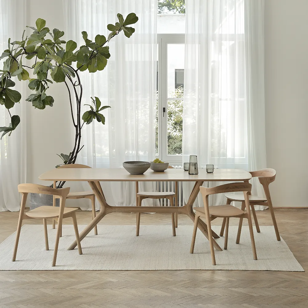 X Dining Table 100x224 cm Oak
