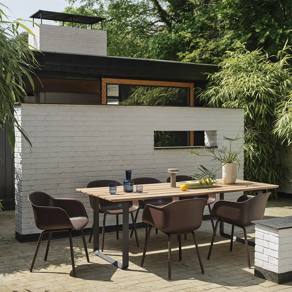 70/70 Dining table 225x90 cm Sapele Mahogany/Anthracite Black