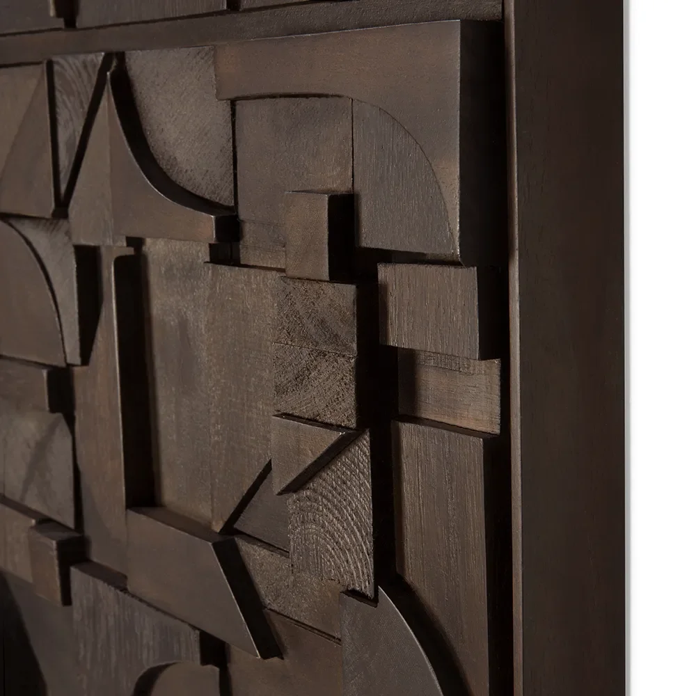  Bricks Wall art 120x90 cm Brown