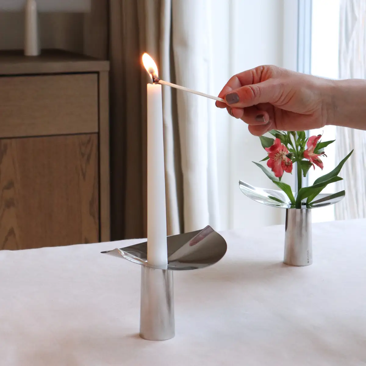 Löv Mini Ø12xH10 cm Stainless steel Klong
