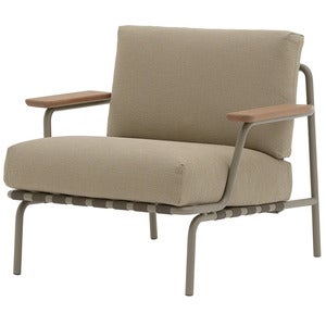 Settle Lounge Chair - Ribbed Weave 5/Taupe 