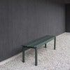Linear Steel Bench 170x34 cm Burnt Orange 