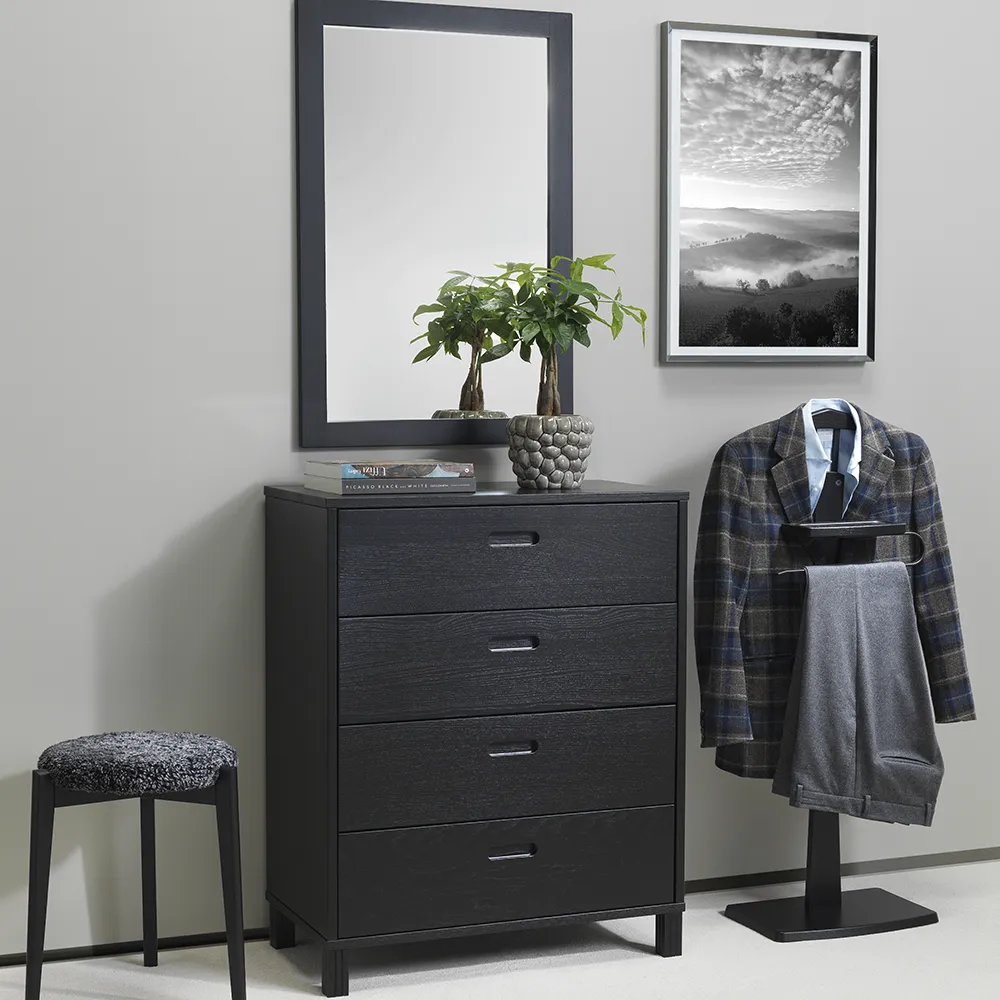 Nova Mirror 90x60 cm Black Stained Oak