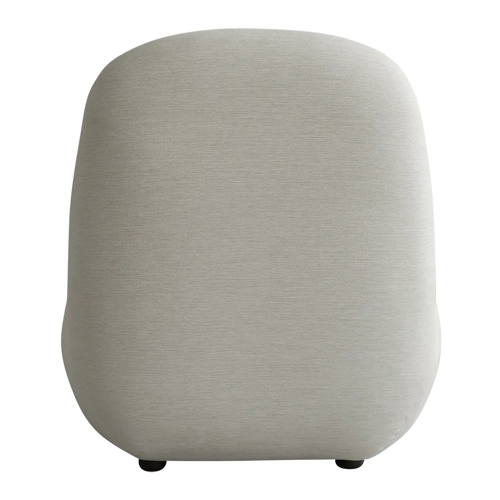 Toe lounge chair Flat - Warm Ash