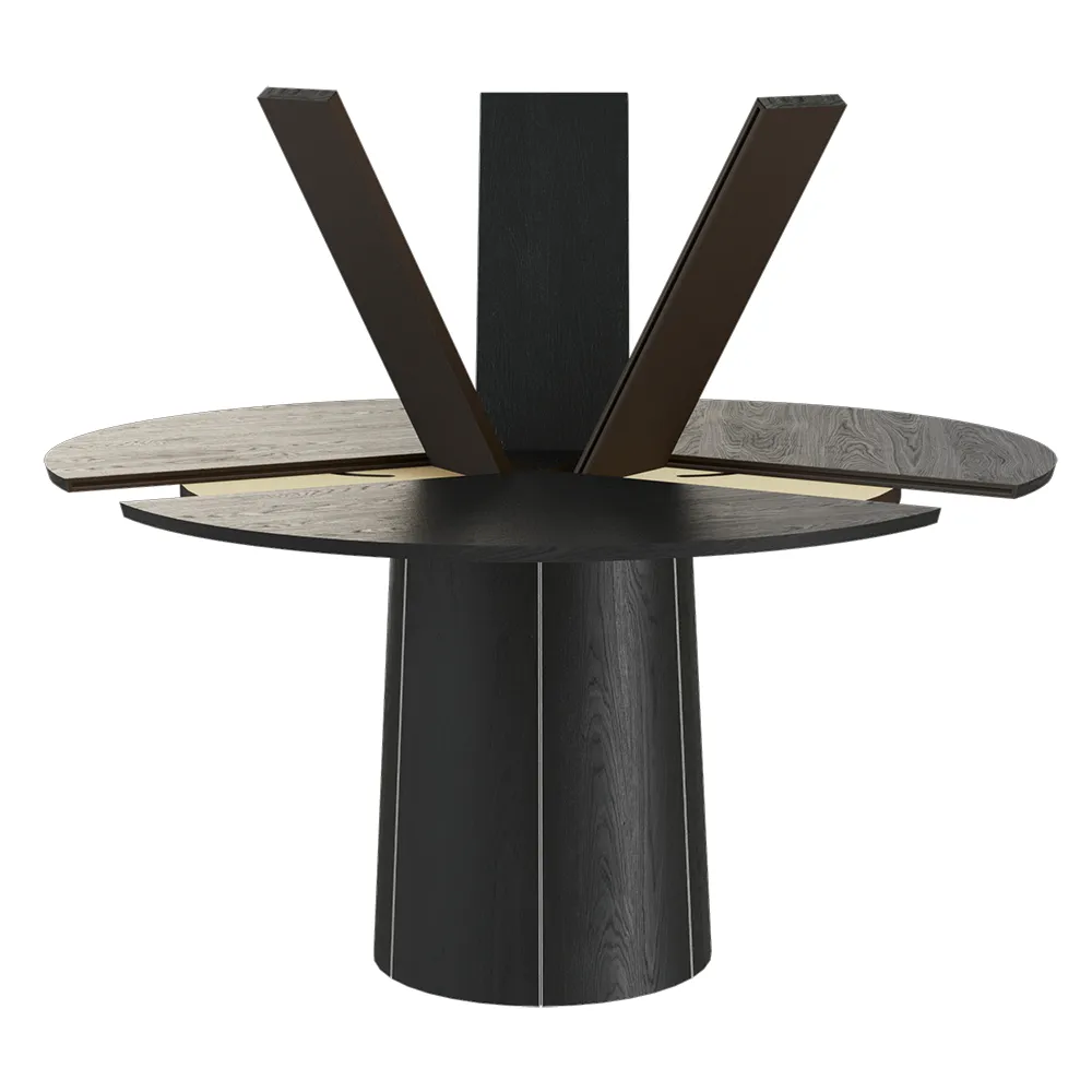 Sm33 Table Black Oak Lacquer