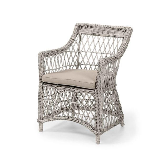 Beatrice armchair white w cushion