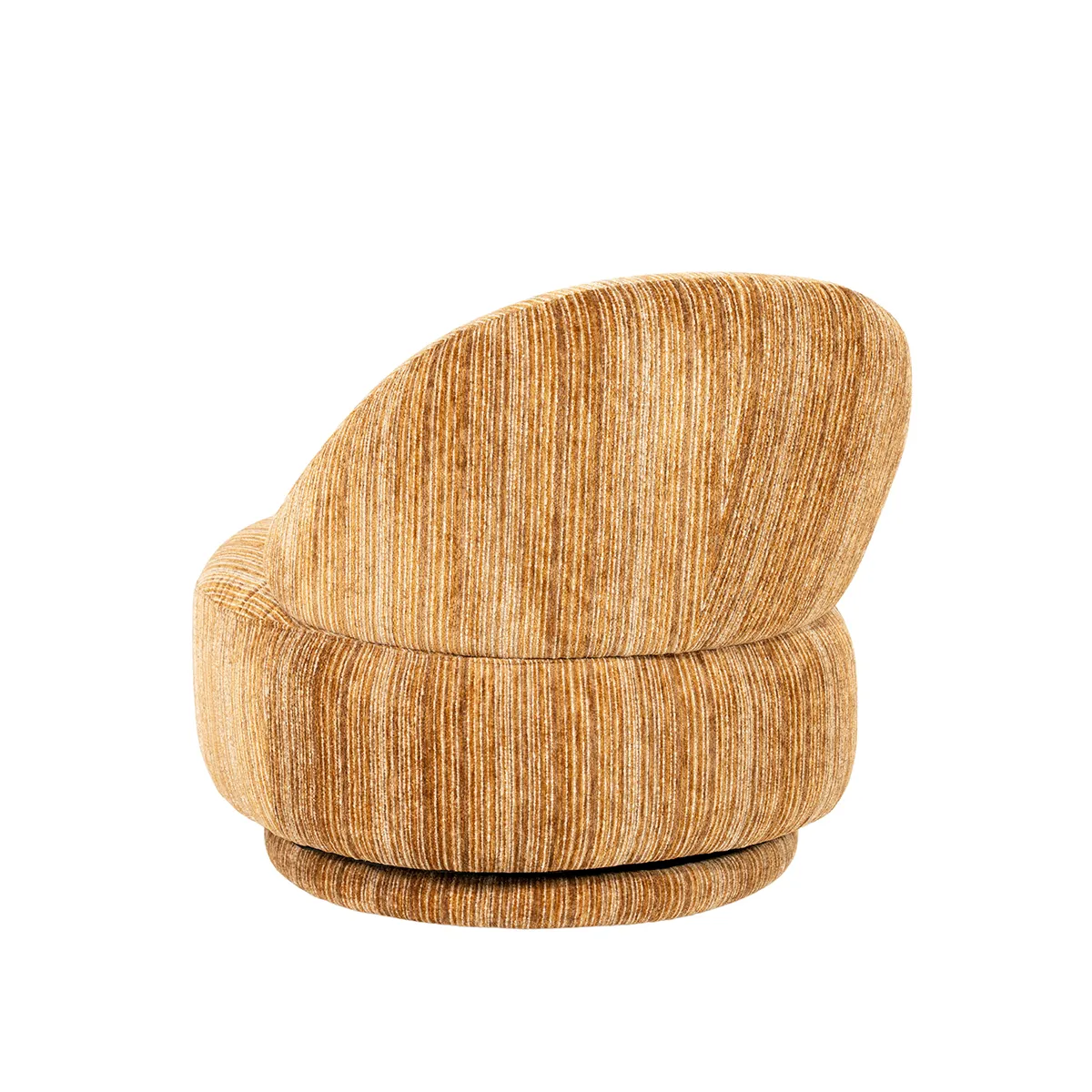 Swivel Lounge Chair FineLine Mustard