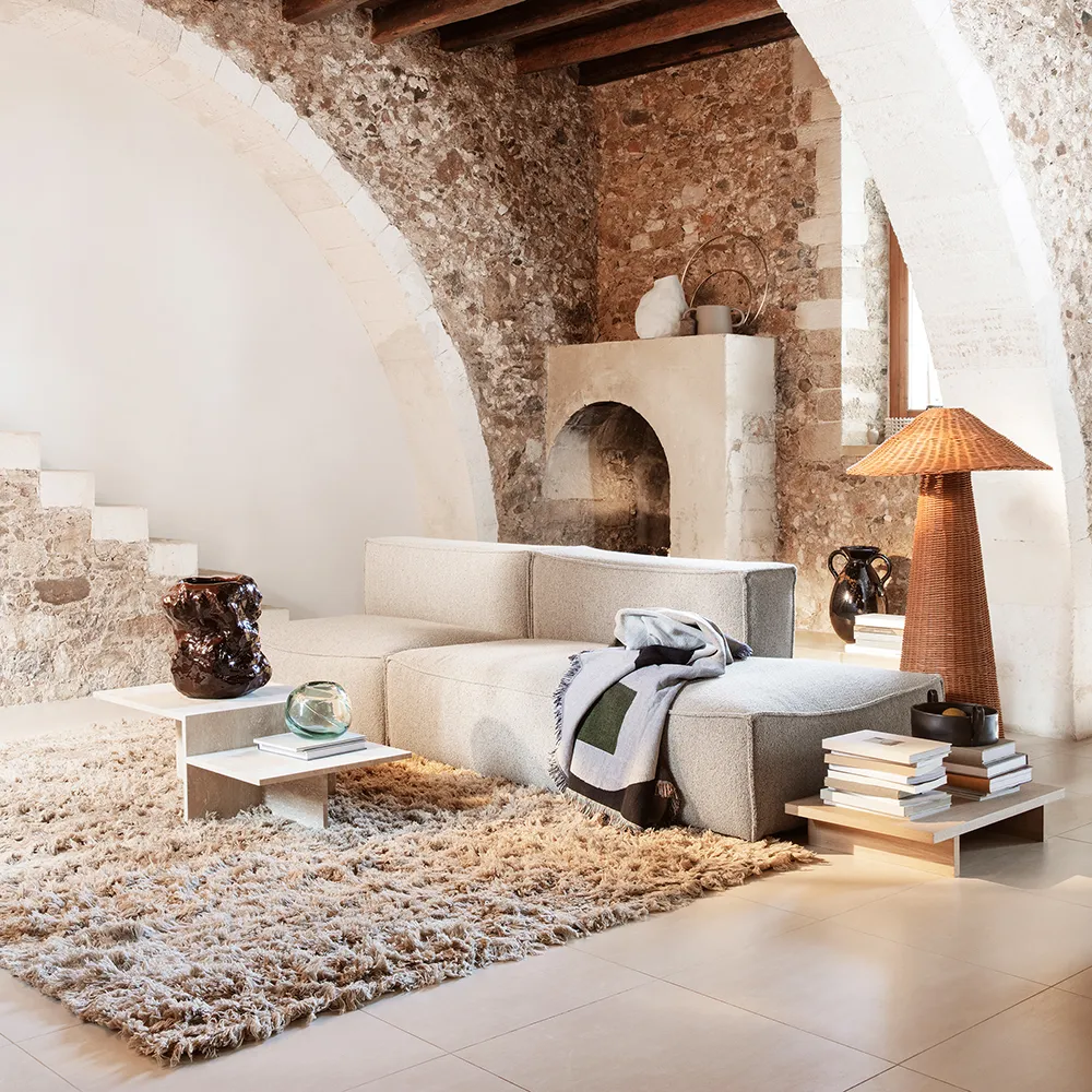 Distinct Coffee Table - Travertine