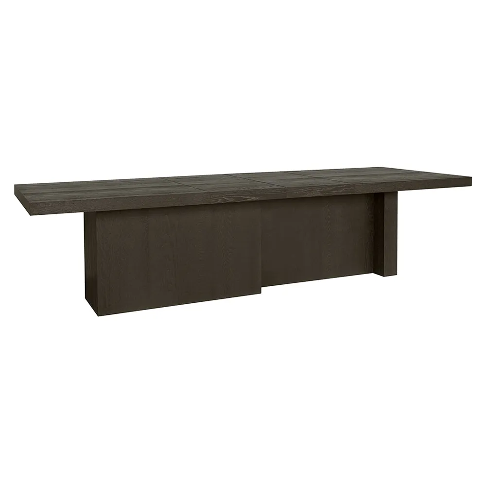 Parker dining table 100x200-300 cm Dark Grey