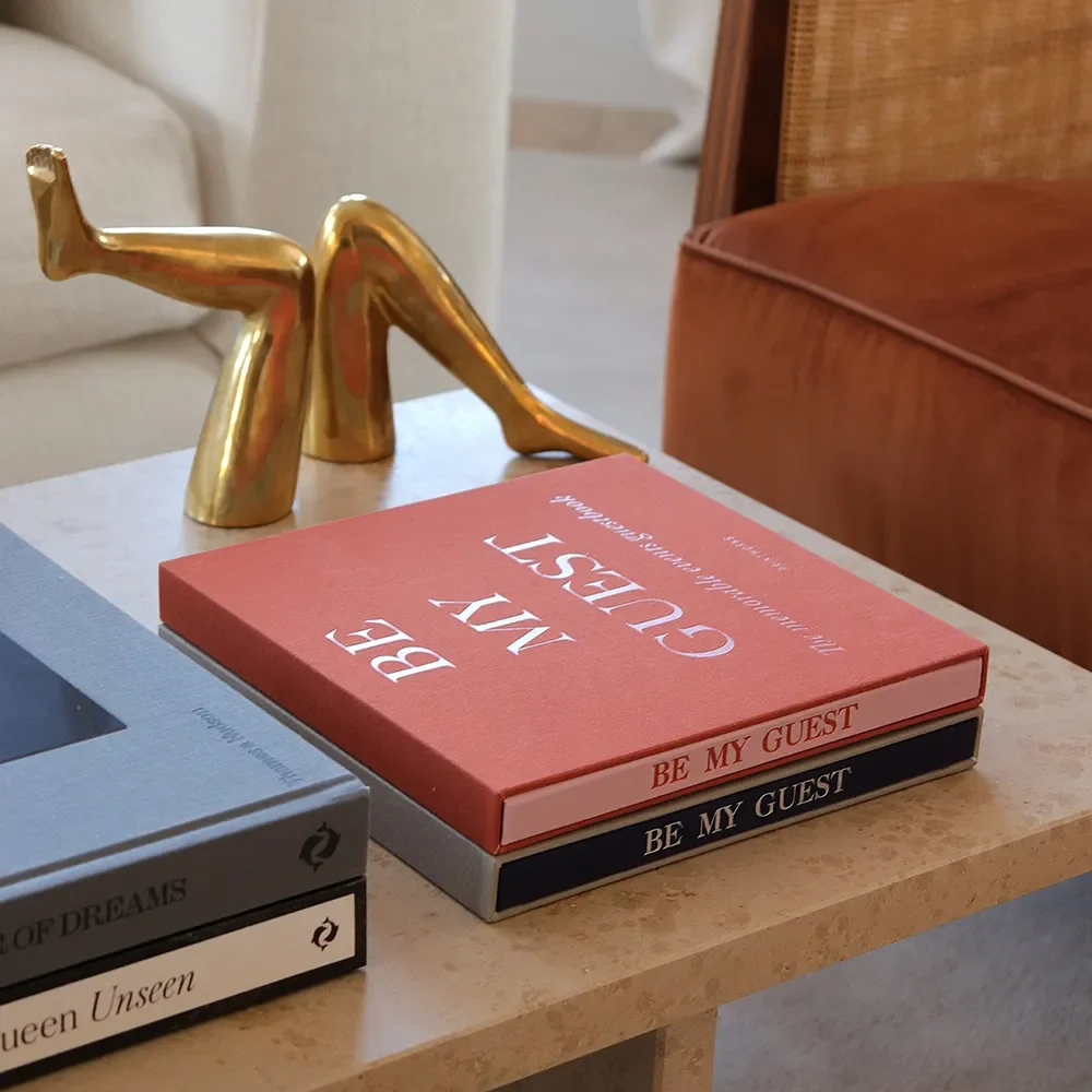 Guest Book - Rust/Pink