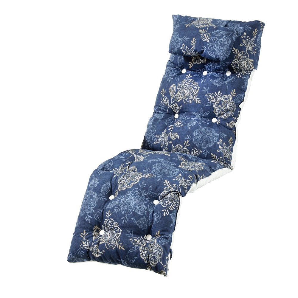 Baden Baden Flock Cushion Nadirablue