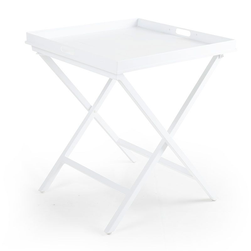 Vero tray table 60x60 cm white