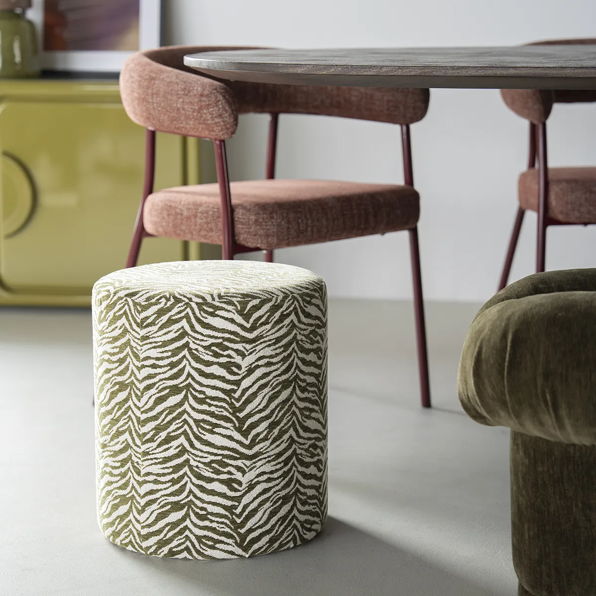Pouf Tigra Green H42 cm