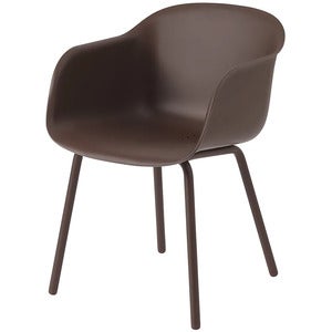 Fiber Outdoor Armchair Brown Red 