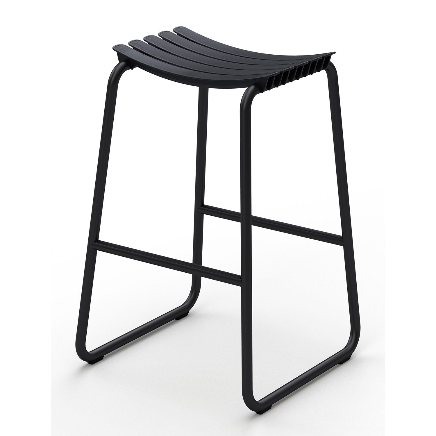 Reclips bar stool black aluminium