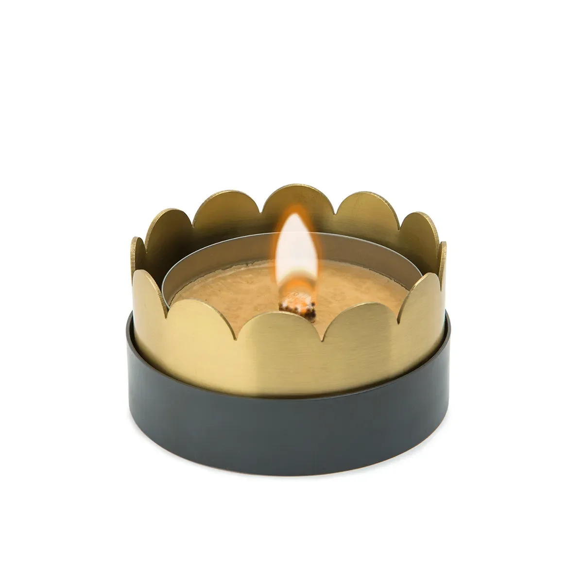 Outdoor Candle Holder in Brass Fira