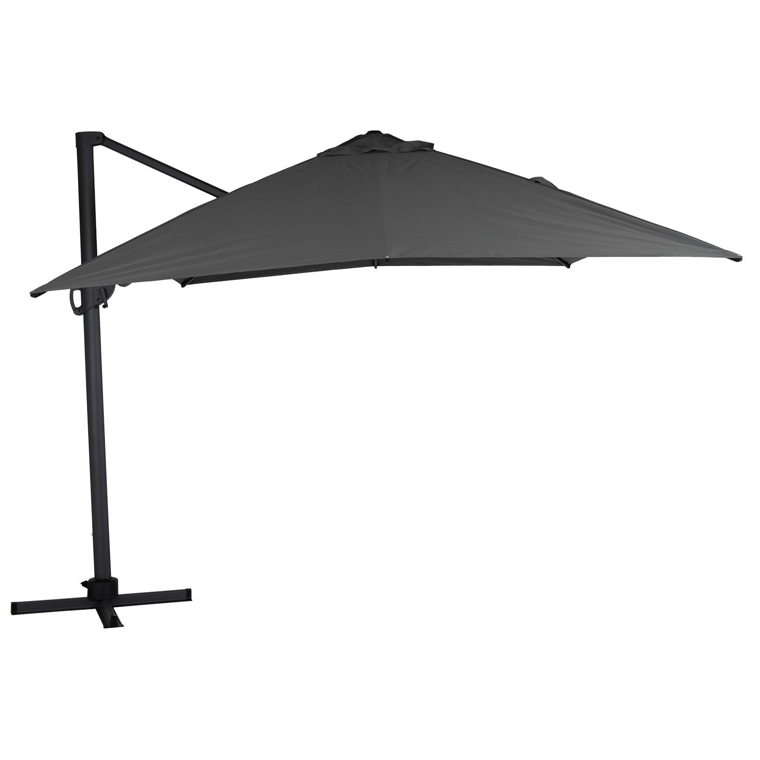 Varallo free-hanging parasol 300x400 cm anthracite/grey