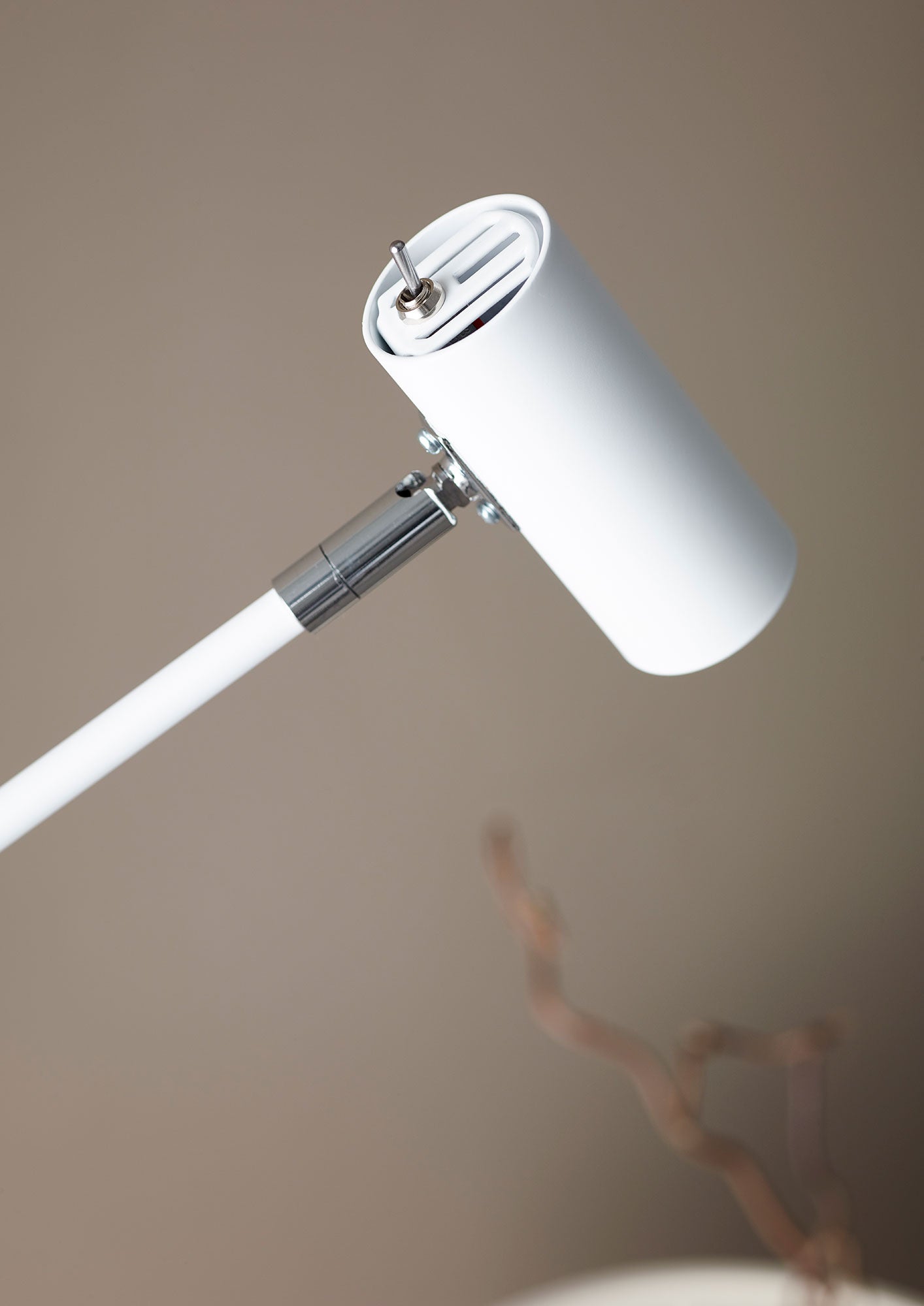 Cato Floor Lamp Dimmable Matt White