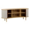 Audacious Cabinet Solid Oak/White Sands