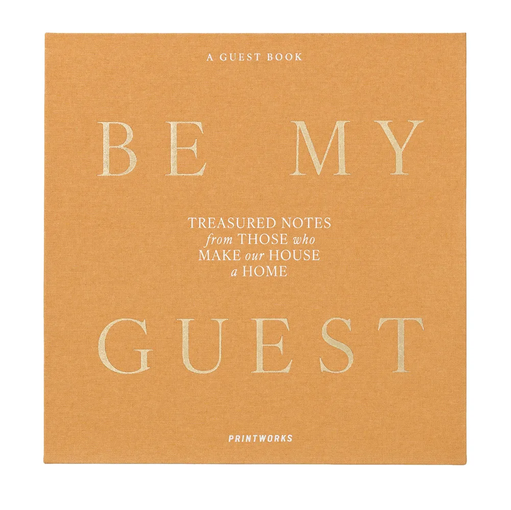 Guest Book Yellow Be My Guest