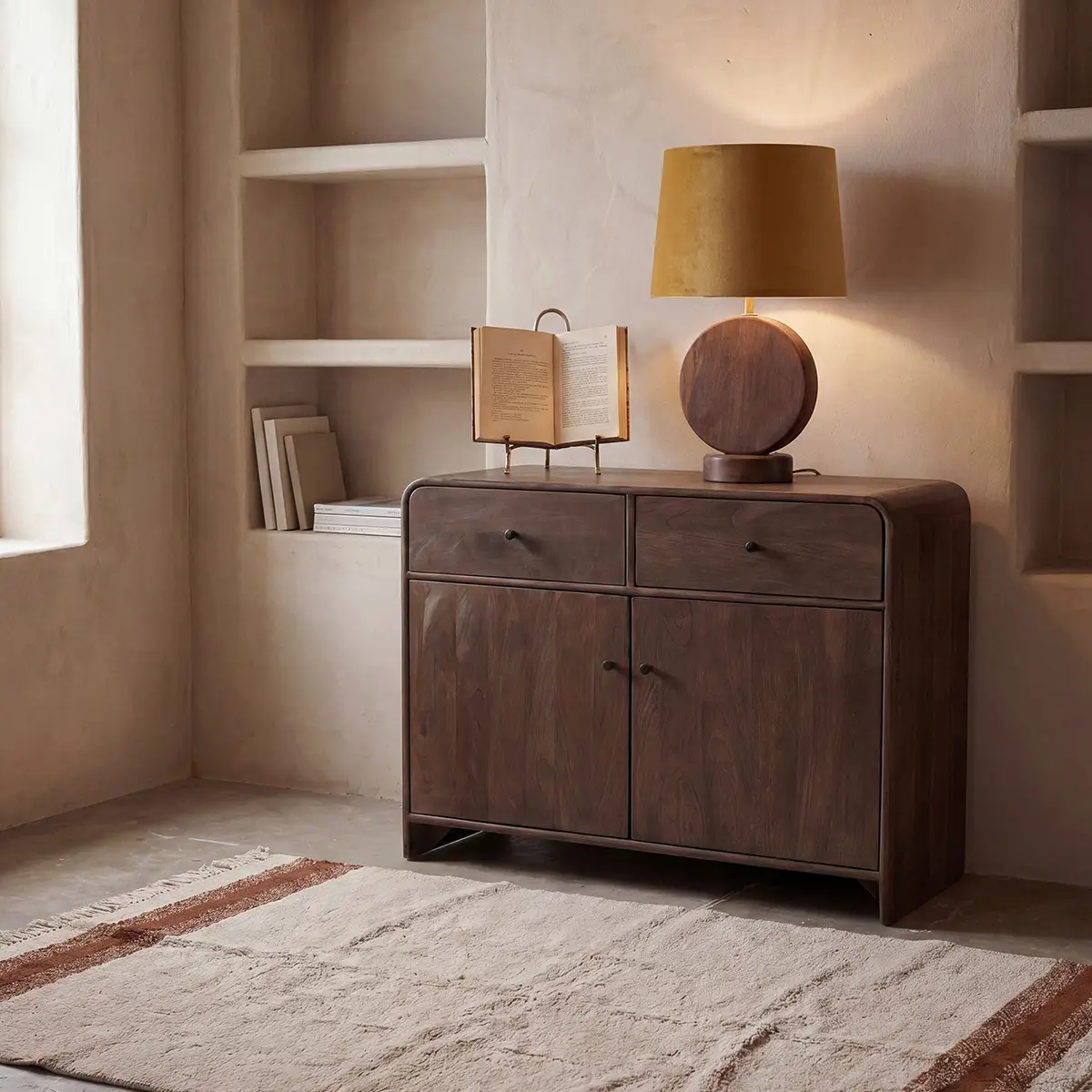 BOSTON Table lamp Brown W20xD12xH34 cm