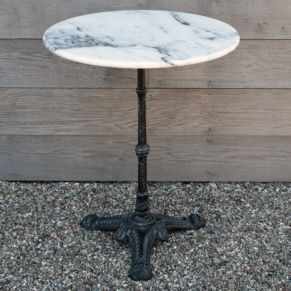 Loire marble table top 60 cm white