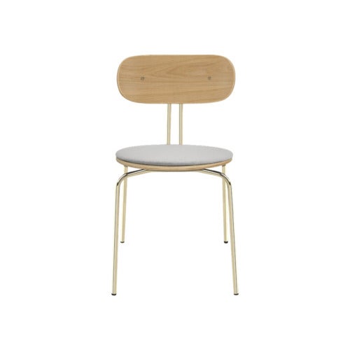 Curious Dining Chair Oak/Brass Sterling