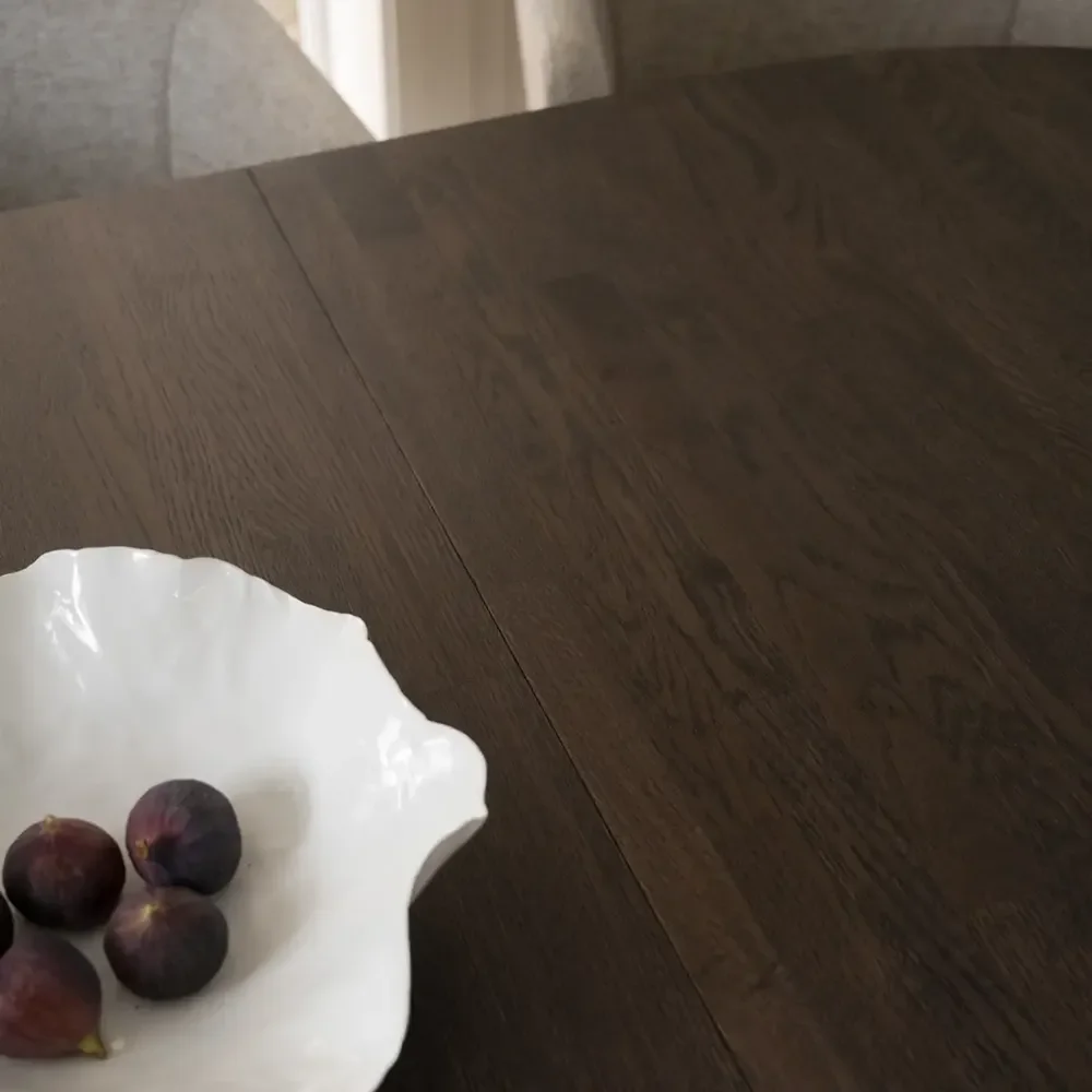 Filippa dining table oval 170-210x105 cm dark brown oak