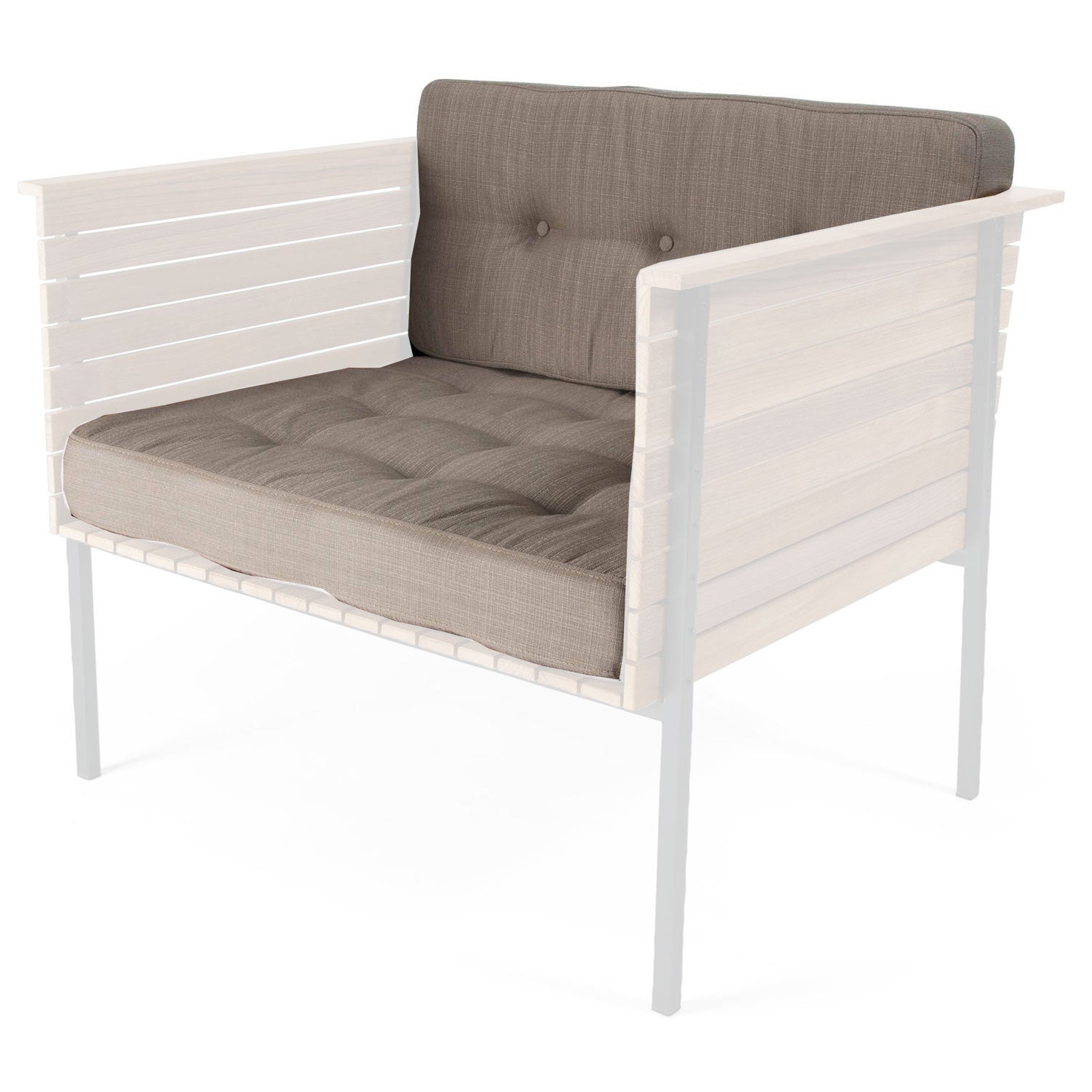 Häringe armchair cushion Nature grey