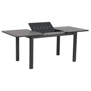 Lomma small dining table 80x132-192 cm black 