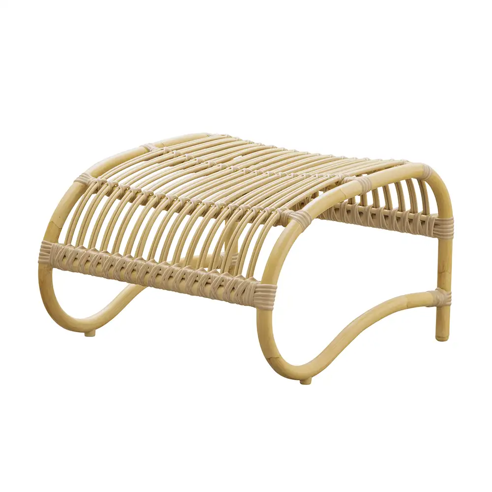Teddy Stool outdoor rattan Natur