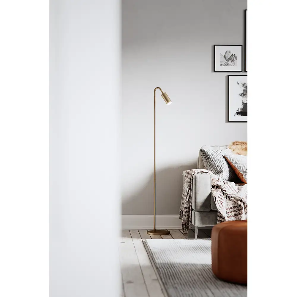 Curve Floor Lamp Matt Gold