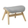 A Conversation Piece Ottoman Footstool Oak/Sterling