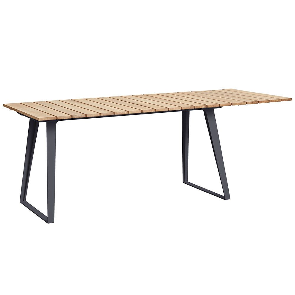 Copenhagen Dining Table 160/243X84 cm Lava Grey