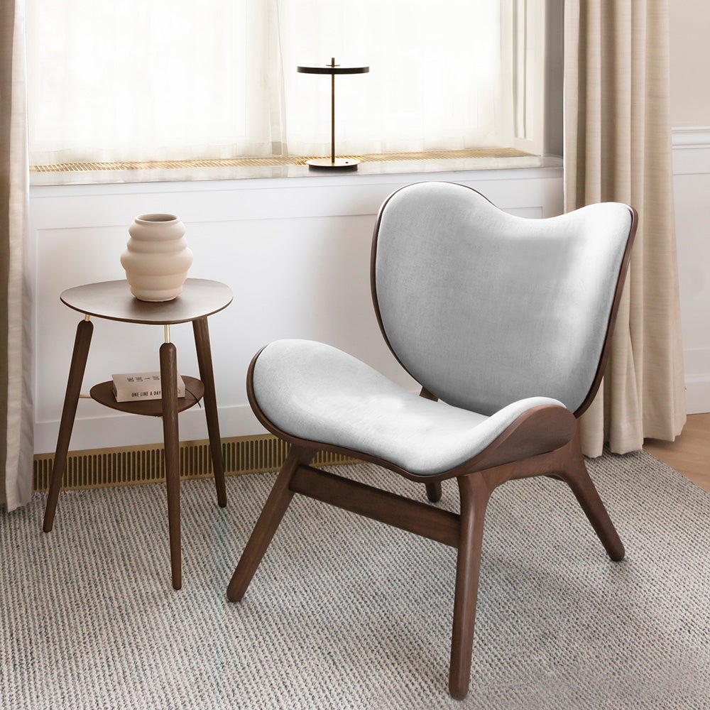 A Conversation Piece Lounge chair Dark Oak/Sterling