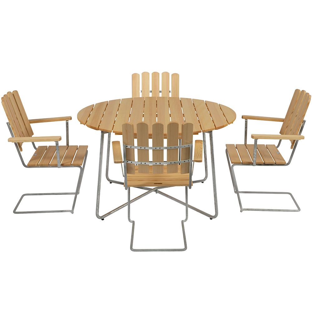 Dining group 9A Ø100Cm & A2 Pine