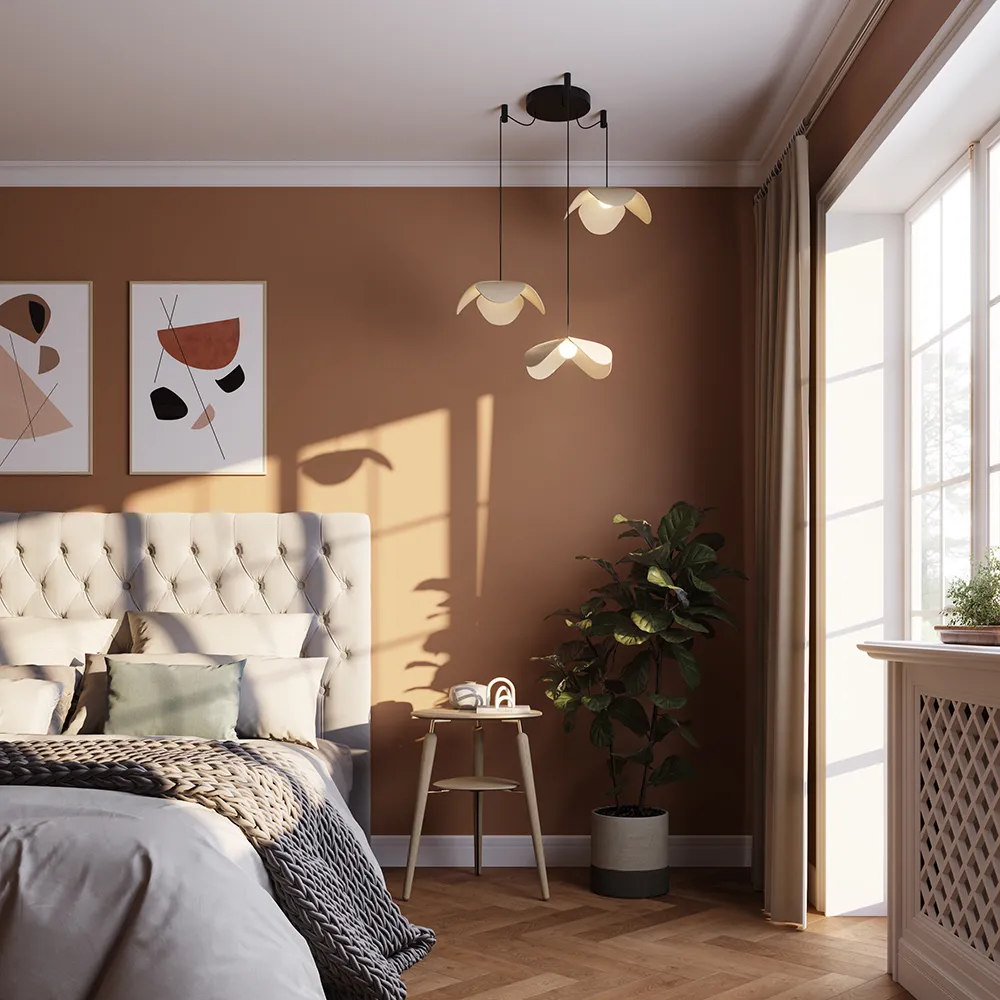 Lampshade Forget Me Not Large in oak