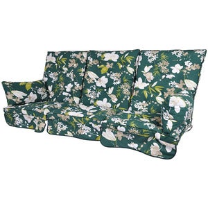Swing sofa Cushions Low Back Green Botanical