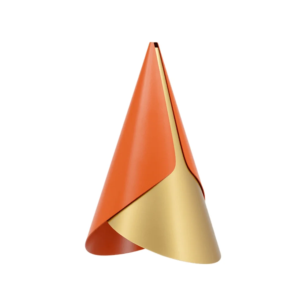 Cornet Lampshade Nuance Orange/Brass