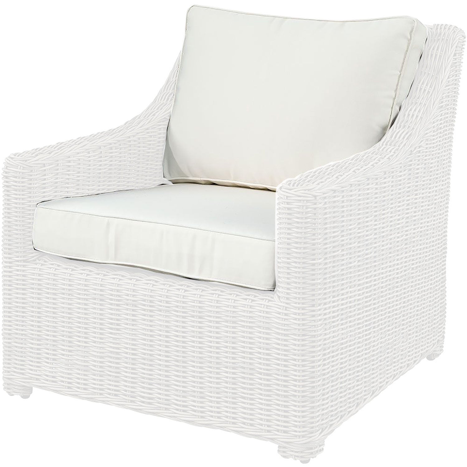 LAYTON armchair cushioned natural