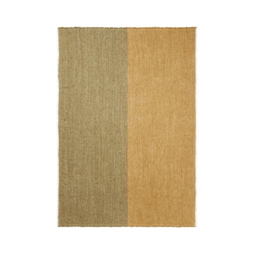 Pila Linen Throw - Khaki/Aged Gold
