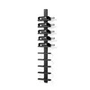 Mazzi Wine Rack 10 bottles Black Stained Oak/Matt Black Steel