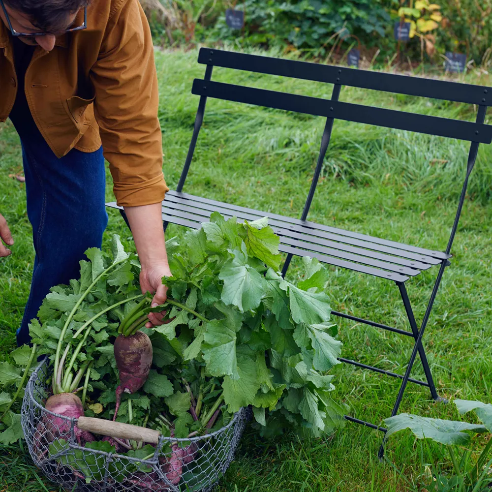 Bistro 2-seater ottoman Deep blue