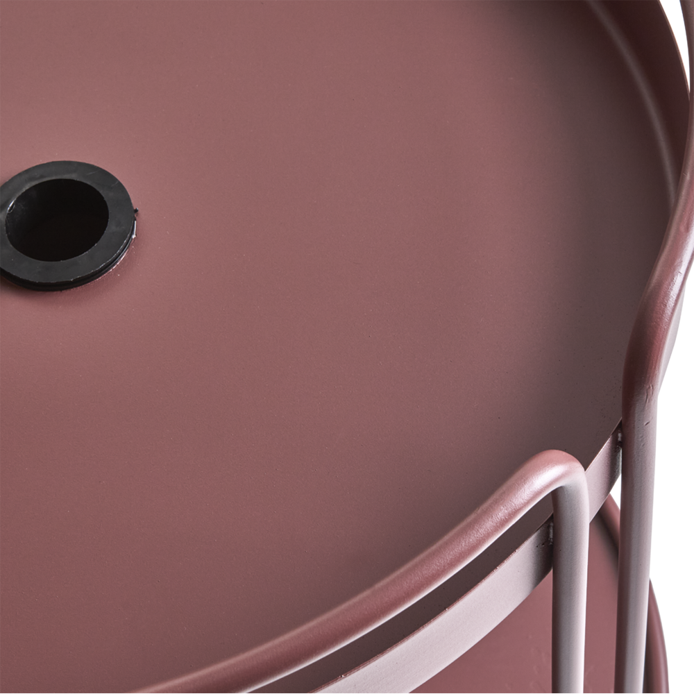 SHADY Side table - Zin Red