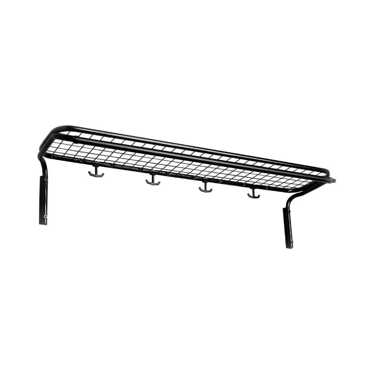 Classic Hat shelf enkel 100 cm Black Chrome