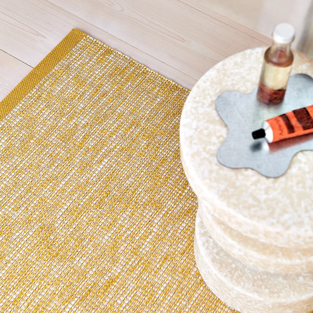 Sam carpet 70 x 90 cm Mustard/Cream