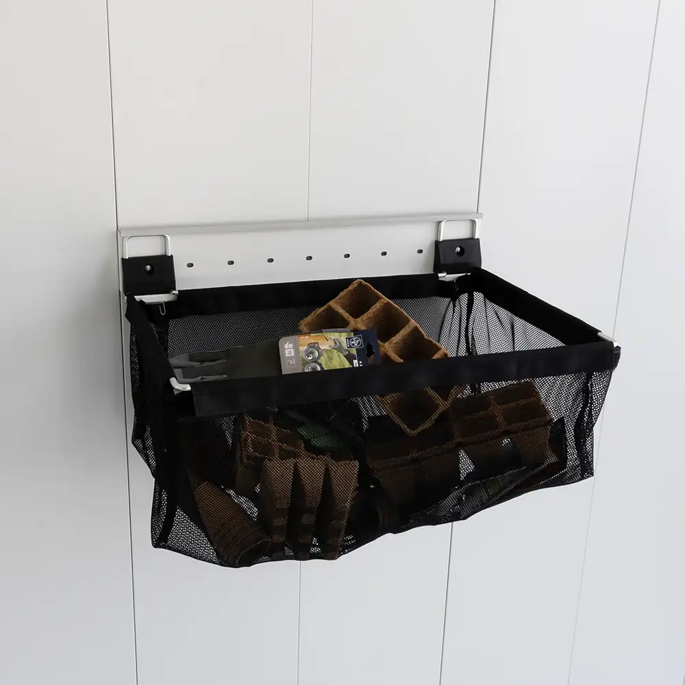 Suspended mesh basket Garden shed Neo