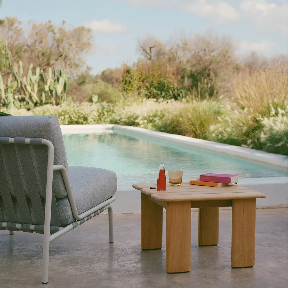 Lounge Chair Settle Ribbed Weave 2/Dark Green