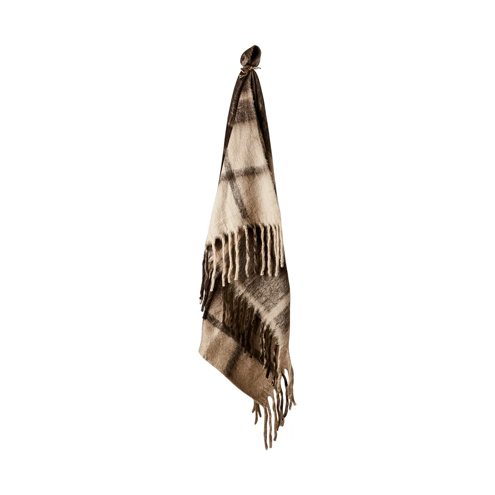 FRASSE plaid brown/beige/grey